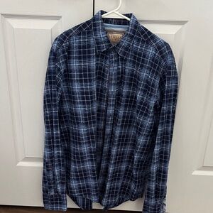 Italina Blue and White Plaid Shirt